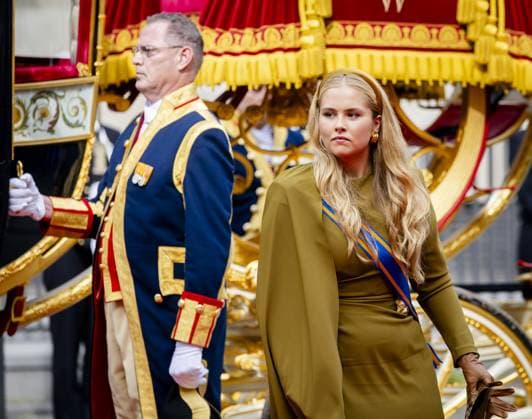 THE HAGUE - Princess Amalia arrives at the Royal Theatre prior to the Speech from the Throne during Prinsjesdag. The new working year of the First and Second Chambers is opened on the third Tuesday of September. IRIS VAN DEN BROEK ANP netherlands out - belgium out  Copyright: xx x568705319x originalFilename: 568705319.jpg