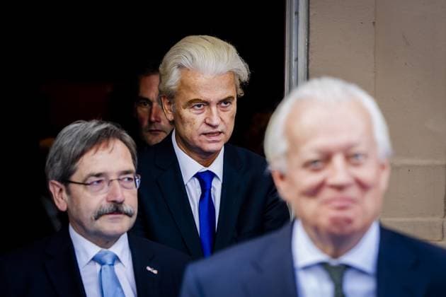 THE HAGUE - Geert Wilders (PVV) leaves the Royal Theatre after the Speech from the Throne during Prinsjesdag. The new working year of the Senate and the House of Representatives is opened on the third Tuesday of September. IRIS VAN DEN BROEK ANP netherlands out - belgium out  Copyright: xx x568709018x originalFilename: 568709018.jpg