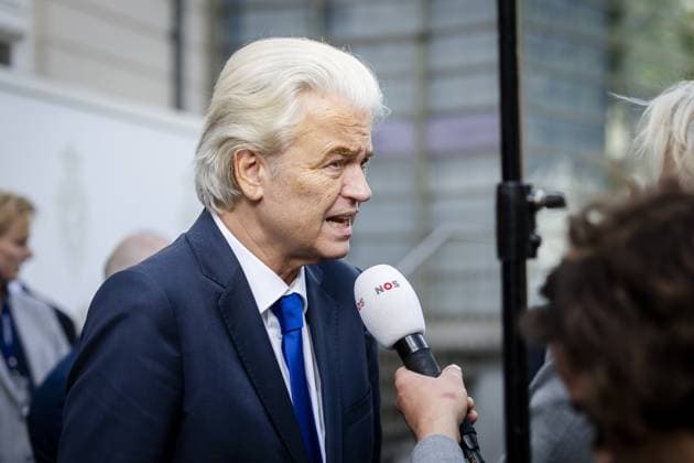 THE HAGUE - Geert Wilders (PVV) leaves the Royal Theatre after the Speech from the Throne during Prinsjesdag. The new working year of the Senate and the House of Representatives is opened on the third Tuesday of September. IRIS VAN DEN BROEK ANP netherlands out - belgium out  Copyright: xx x568709028x originalFilename: 568709028.jpg
