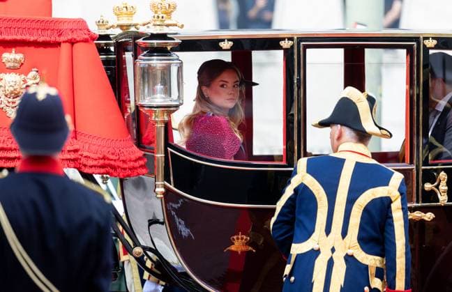 THE HAGUE - Princess Ariane leaves the Royal Theatre after the Speech from the Throne during Prinsjesdag. The new working year of the First and Second Chambers is opened on the third Tuesday of September. IRIS VAN DEN BROEK ANP netherlands out - belgium out  Copyright: xx x568709058x originalFilename: 568709058.jpg