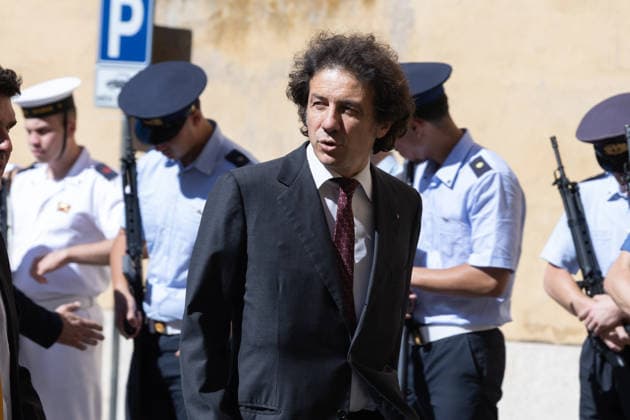 IPA88557506 - Marco Cappato Attends the Secular Funeral for Emma Bonino in Rome  Copyright: xMatteoxNardonex xx IPA88557506