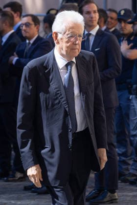 IPA88557540 - Mario Monti Attends Emma Bonino s Secular Funeral in Rome  Copyright: xMatteoxNardonex xx IPA88557540