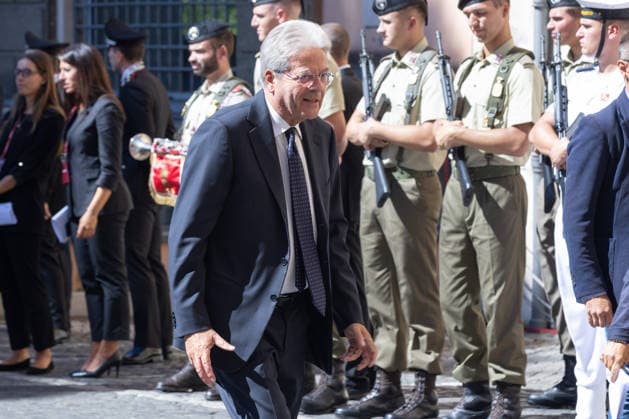 IPA88557520 - Paolo Gentiloni Attends Emma Bonino s Secular Funeral in Rome  Copyright: xMatteoxNardonex xx IPA88557520