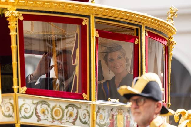 Den Haag, The Netherlands, 2026-09-15 13:05:29 THE HAGUE, 15-09-2026, Noordeinde Palace. Departure of the carriages during Prinsjesdag from Noordeinde Palace with King Willem Alexander and Queen Maxima. PHOTO: NLBEELD POOL Jeroen Jumelet. In the photo: Queen Maxima of the Netherlands Credit: NL Beeld Patrick van Emst  Copyright: xx x