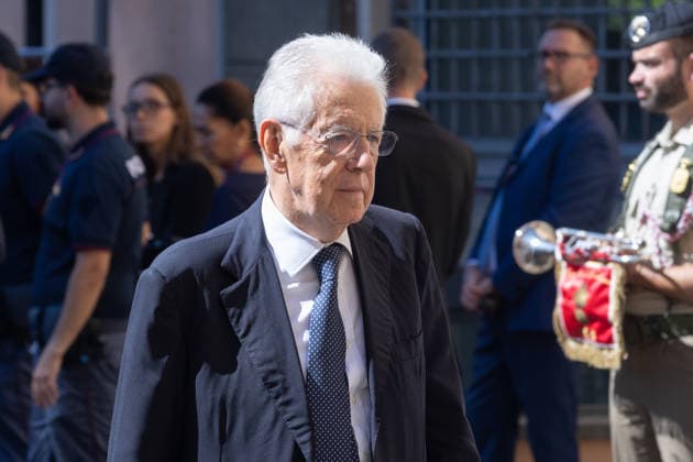 IPA88557542 - Mario Monti Attends Emma Bonino s Secular Funeral in Rome  Copyright: xMatteoxNardonex xx IPA88557542