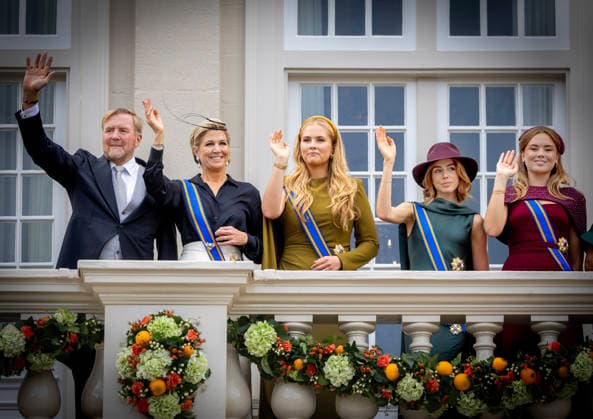 15-09-2026 Prinsjesdag King Willem-Alexander and Queen Maxima and Princess Amalia and Princess Alexia and Princess Ariane and Princess Laurentien and Prince Constantijn on the balcony of palace Noordeinde after the opening of the parliamentary year in The Hague. Â  Copyright: xPPEx