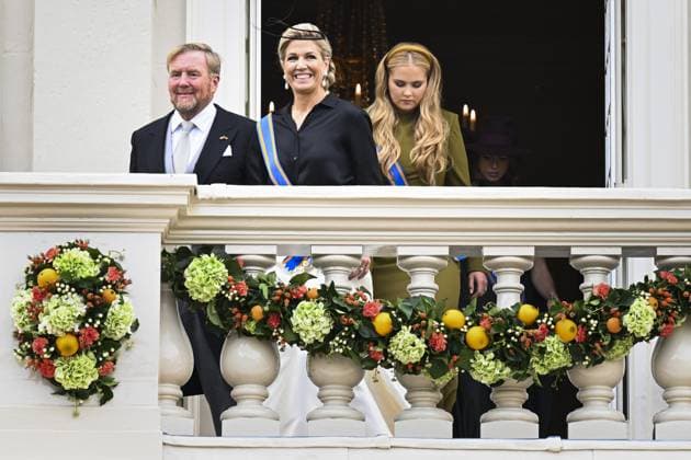 Den Haag, The Netherlands, 2026-09-15 14:18:28 THE HAGUE, 15-09-2026, Noordeinde Palace King Willem Alexander and Queen Maxima with Princess Amalia, Princess Ariane, Princess Alexia, Prince Constantijn and Princess Laurentien during Princess Day on the balcony of Noordeinde Palace PHOTO: NL Beeld Patrick van Emst Credit: NL Beeld Patrick van Emst  Copyright: xx x