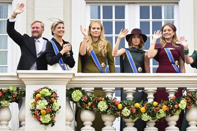 Den Haag, The Netherlands, 2026-09-15 14:20:22 THE HAGUE, 15-09-2026, Noordeinde Palace King Willem Alexander and Queen Maxima with Princess Amalia, Princess Ariane, Princess Alexia, Prince Constantijn and Princess Laurentien during Princess Day on the balcony of Noordeinde Palace PHOTO: NL Beeld Patrick van Emst Credit: NL Beeld Patrick van Emst  Copyright: xx x