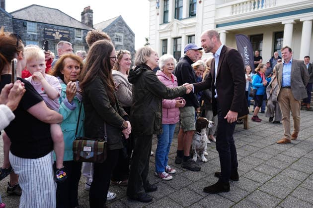 . 15 09 2026. Princetown, United Kingdom. Prince William, the Prince of Wales, during a visit to Princetown in Dartmoor, United Kingdom, to launch the new Princetown Community Fund.  xPoolx xi-Imagesx IIM-27006-0022