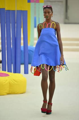 Madrid Fashion Week MADRID, SPAIN - SEPTEMBER 15: A model presents a creation by Spanish designer Agatha Ruiz de la Prada for the Spring Summer 2027 collection during Mercedes-Benz Fashion Week Madrid at the Crystal Gallery of Cibeles Palace in Madrid, Spain, on September 15, 2026. Burak Akbulut Anadolu Madrid Spain. Editorial use only. Please get in touch for any other usage.  Copyright: x2026xAnadoluxBurakxAkbulutx