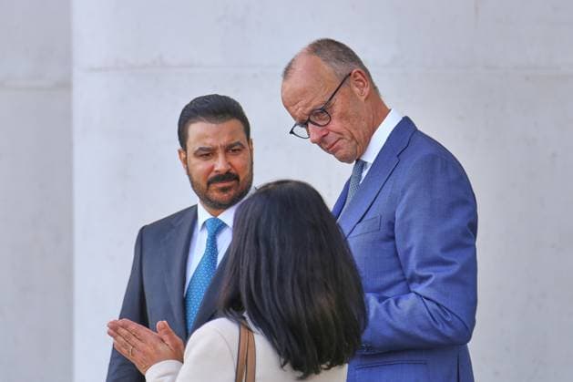 Berlin, Germany, September 15, 2026: Federal Chancellery—Reception for Iraqi Prime Minister Ali al-Zaidi and Federal Chancellor Friedrich Merz (CDU) Copyright: xdtsxNachrichtenagenturx dts_134700