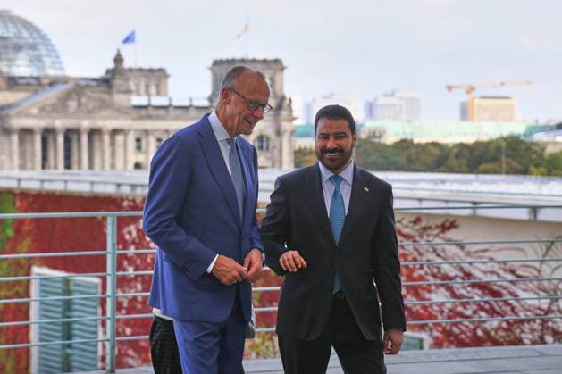 Berlin, Germany, September 15, 2026; Federal Chancellery: Reception for the Prime Minister of Iraq; Federal Chancellor Friedrich Merz (CDU) and Ali al-Zaidi Copyright: xdtsxNachrichtenagenturx dts_134689