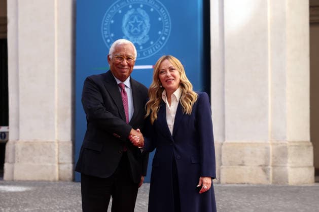 IPA88561212 - Rome, Italy September 15, 2026: Prime Minister Giorgia Meloni meets with European Council President Antonio Costa at Palazzo Chigi in Rome. The discussion focused on key European issues and prospects for cooperation between Italy and the institutions of the European Union.  Copyright: xmarcoxiacobuccix xmarcoxiacobuccix IPA88561212