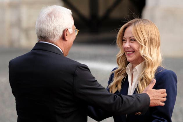 European Council President Antonio Costa Visits Italy Italian Prime Minister Giorgia Meloni meets European Council President Antonio Costa at Palazzo Chigi during his official institutional visit to Italy. Rome, Italy, September 15, 2026. Rome Italy Copyright: xAndreaxCalandrax