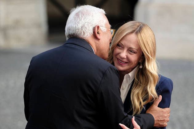 European Council President Antonio Costa Visits Italy Italian Prime Minister Giorgia Meloni meets European Council President Antonio Costa at Palazzo Chigi during his official institutional visit to Italy. Rome, Italy, September 15, 2026. Rome Italy Copyright: xAndreaxCalandrax