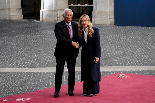 European Council President Antonio Costa Visits Italy Italian Prime Minister Giorgia Meloni meets European Council President Antonio Costa at Palazzo Chigi during his official institutional visit to Italy. Rome, Italy, September 15, 2026. Rome Italy Copyright: xAndreaxCalandrax