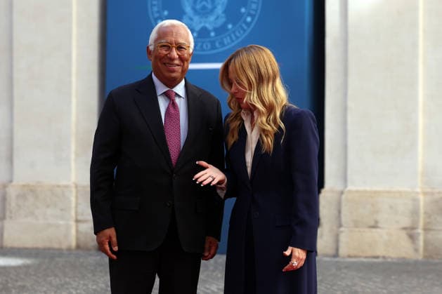 IPA88561208 - Rome, Italy September 15, 2026: Prime Minister Giorgia Meloni meets with European Council President Antonio Costa at Palazzo Chigi in Rome. The discussion focused on key European issues and prospects for cooperation between Italy and the institutions of the European Union.  Copyright: xmarcoxiacobuccix xmarcoxiacobuccix IPA88561208