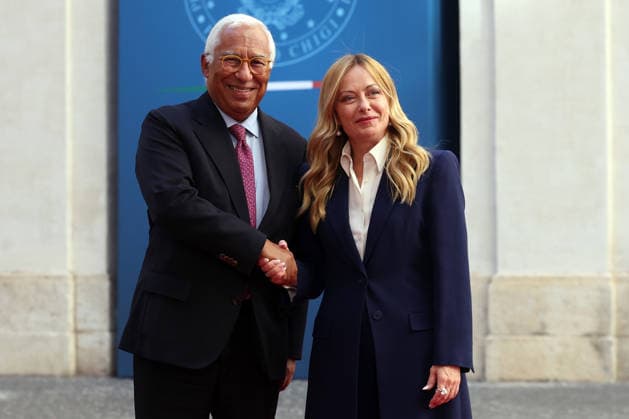 IPA88561213 - Rome, Italy September 15, 2026: Prime Minister Giorgia Meloni meets with European Council President Antonio Costa at Palazzo Chigi in Rome. The discussion focused on key European issues and prospects for cooperation between Italy and the institutions of the European Union.  Copyright: xmarcoxiacobuccix xmarcoxiacobuccix IPA88561213