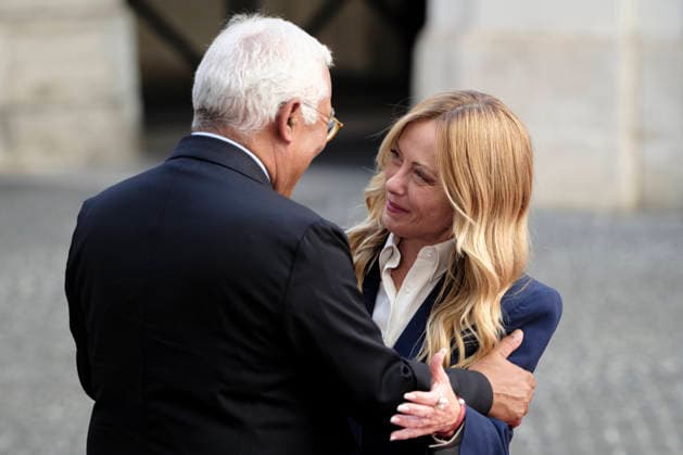 European Council President Antonio Costa Visits Italy Italian Prime Minister Giorgia Meloni meets European Council President Antonio Costa at Palazzo Chigi during his official institutional visit to Italy. Rome, Italy, September 15, 2026. Rome Italy Copyright: xAndreaxCalandrax