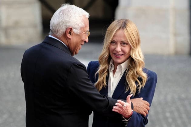 European Council President Antonio Costa Visits Italy Italian Prime Minister Giorgia Meloni meets European Council President Antonio Costa at Palazzo Chigi during his official institutional visit to Italy. Rome, Italy, September 15, 2026. Rome Italy Copyright: xAndreaxCalandrax