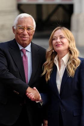 European Council President Antonio Costa Visits Italy Italian Prime Minister Giorgia Meloni meets European Council President Antonio Costa at Palazzo Chigi during his official institutional visit to Italy. Rome, Italy, September 15, 2026. Rome Italy Copyright: xAndreaxCalandrax