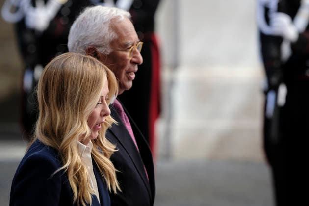 European Council President Antonio Costa Visits Italy Italian Prime Minister Giorgia Meloni meets European Council President Antonio Costa at Palazzo Chigi during his official institutional visit to Italy. Rome, Italy, September 15, 2026. Rome Italy Copyright: xAndreaxCalandrax
