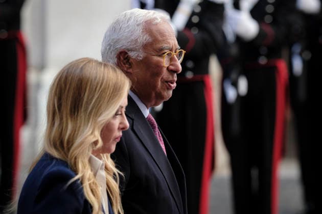 European Council President Antonio Costa Visits Italy Italian Prime Minister Giorgia Meloni meets European Council President Antonio Costa at Palazzo Chigi during his official institutional visit to Italy. Rome, Italy, September 15, 2026. Rome Italy Copyright: xAndreaxCalandrax