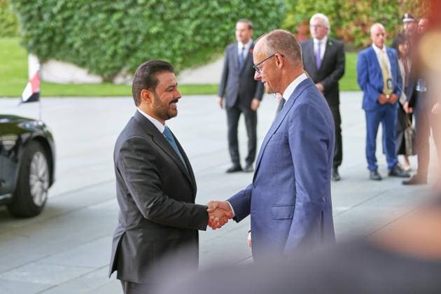 Berlin, Germany, September 15, 2026: Federal Chancellery—Reception for Iraqi Prime Minister Ali al-Zaidi and Federal Chancellor Friedrich Merz (CDU) Copyright: xdtsxNachrichtenagenturx dts_134716