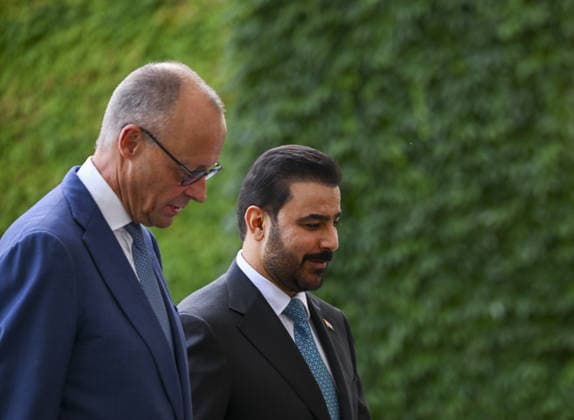 Friedrich Merz welcomes Iraqi Prime Minister Ali al-Zeidi in Berlin BERLIN, GERMANY - SEPTEMBER 15: German Chancellor Friedrich Merz receives Iraqi Prime Minister Ali al-Zaidi with an official ceremony at Federal Chancellery in Berlin, Germany on September 15, 2026. Halil Sagirkaya Anadolu Berlin Germany. Editorial use only. Please get in touch for any other usage.  Copyright: x2026xAnadoluxHalilxSagirkayax
