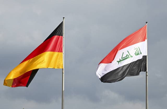 Friedrich Merz welcomes Iraqi Prime Minister Ali al-Zeidi in Berlin BERLIN, GERMANY - SEPTEMBER 15: A view of German and Iraqi flags as German Chancellor Friedrich Merz receives Iraqi Prime Minister Ali al-Zaidi with an official ceremony at Federal Chancellery in Berlin, Germany on September 15, 2026. Halil Sagirkaya Anadolu Berlin Germany. Editorial use only. Please get in touch for any other usage.  Copyright: x2026xAnadoluxHalilxSagirkayax