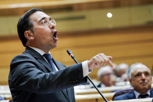 The government faces another question period in the Senate marked by the migration crisis in Ceuta. The Minister of Foreign Affairs, the European Union, and Cooperation, José Manuel Albares, speaks during a question period in the Senate on September 15, 2026, in Madrid, Spain. Today, the government faces 17 questions from the opposition focused specifically on the administration’s handling of the migration crisis that Ceuta has been experiencing since last July. SEPTEMBER 15, 2026 SENATE QUESTIONING SESSION POLITICS POLITPOLITICIANS Carlos Lujá Madrid Madrid, Spain Copyright: xCarlosxLujanx 7776889