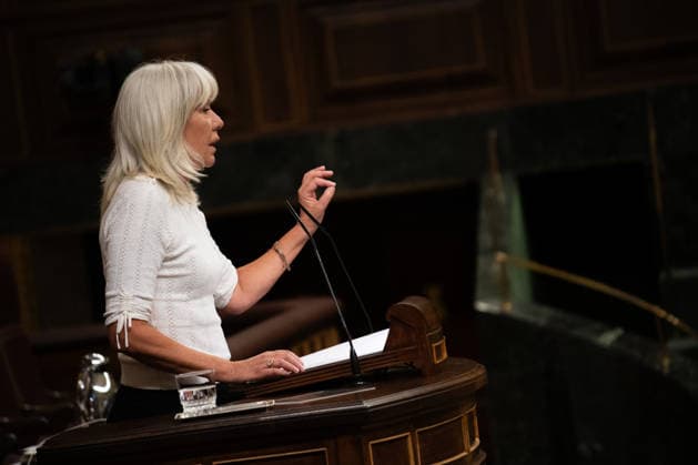 Congress Addresses the Migration Crisis in Ceuta Once Again Marta Madrenas, a member of Junts, speaks during a plenary session in the Congress of Deputies on September 15, 2026, in Madrid, Spain. Today, the full Congress is debating two bills—one on National Defense, proposed by Vox, and on the Housing Act, proposed by Sumar. In addition, non-legislative motions regarding migration management in Ceuta and foreign policy toward Cuba will be discussed. SEPTEMBER 15, 2026 Fernando Sá Madrid, Spain Copyright: xFernandoxSanchezx 7776912