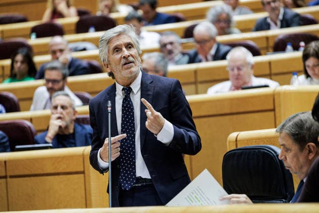 The government faces another question-and-answer session in the Senate marked by the migration crisis in Ceuta. Interior Minister Fernando Grande Marlaska speaks during a question-and-answer session with the government in the Senate on September 15, 2026, in Madrid, Spain. Today, the government faces 17 questions from the opposition focused particularly on the administration’s handling of the migration crisis that has been unfolding in Ceuta since last July. SEPTEMBER 15, 2026 SENATE QUESTIONING SESSION POLITICS POLITPOLITICIANS Carlos Lujá Madrid Madrid, Spain  Copyright: xCarlosxLujanx 7776920