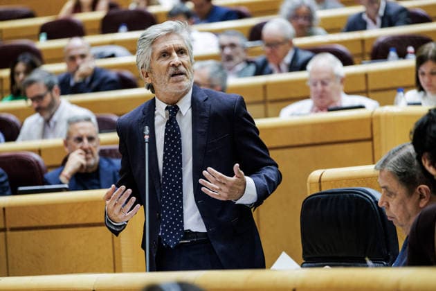 The government faces another question-and-answer session in the Senate marked by the migration crisis in Ceuta. Interior Minister Fernando Grande Marlaska speaks during a question-and-answer session with the government in the Senate on September 15, 2026, in Madrid, Spain. Today, the government faces 17 questions from the opposition focused particularly on the administration’s handling of the migration crisis that has been unfolding in Ceuta since last July. SEPTEMBER 15, 2026 SENATE QUESTIONING SESSION POLITICS POLITPOLITICIANS Carlos Lujá Madrid Madrid, Spain  Copyright: xCarlosxLujanx 7776921