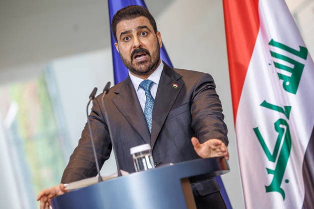 Chancellor Friedrich Merz (CDU) with the Prime Minister of the Republic of Iraq, Ali Falih Kadhim al Saidi; Chancellor Friedrich Merz (CDU) with the Prime Minister of the Republic of Iraq, Ali Falih Kadhim al Saidi, at the Federal Chancellery in Berlin on September 15, 2026; Berlin, Berlin, Germany; Federal Chancellery