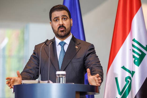 Chancellor Friedrich Merz (CDU) with the Prime Minister of the Republic of Iraq, Ali Falih Kadhim al Saidi; Chancellor Friedrich Merz (CDU) with the Prime Minister of the Republic of Iraq, Ali Falih Kadhim al Saidi, at the Federal Chancellery in Berlin on September 15, 2026; Berlin, Berlin, Germany; Federal Chancellery