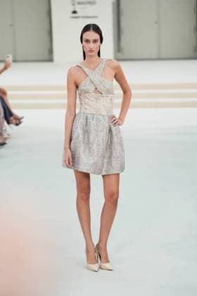 A model wears at collection runway a creation from HannibalLaguna during Pasarela Cibeles Mercedes-Benz Fashion Week Madrid 2026 in Madrid, onTuesday ,15 September 2026. Cordon Press 