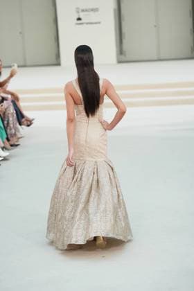 A model wears at collection runway a creation from HannibalLaguna during Pasarela Cibeles Mercedes-Benz Fashion Week Madrid 2026 in Madrid, onTuesday ,15 September 2026. Cordon Press 