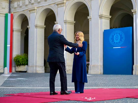 September 15, 2026, Roma: La presidente del Consiglio, Giorgia Meloni, e il presidente del Consiglio Ue Antonio Costa a Palazzo Chigi, Roma 15 settembre 2026 ANSA Filippo Attili - Ufficio stampa Palazzo Chigi +++ UFFICIO STAMPA +++ FOTO NON IN VENDITA - DA USARE SOLO PER FINI GIORNALISTICI +++ NPK +++ --- An hanodut picture, provided by Palazzo Chigi press office, shows Prime Minister Giorgia Meloni and European Council President Antonio Costa at Palazzo Chigi, Rome, September 15, 2026. ANSA Filippo Attili Palazzo Chigi Press Office handout +++ ANSA PROVIDES ACCESS TO THIS HANDOUT PHOTO TO BE USED SOLELY TO ILLUSTRATE NEWS REPORTING OR COMMENTARY ON THE FACTS OR EVENTS DEPICTED IN THIS IMAGE - NO ARCHIVING - NO LICENSING - NPK  - ZUMAa110 20260915_zaf_a110_013 Copyright: xFilippoxAttilix-xUfficioxStampax