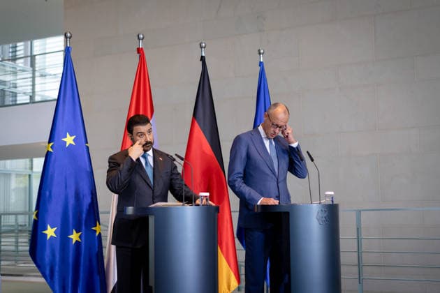 Prime Minister of Iraq, Ali Faleh Al Zaidi; Federal Chancellor, Friedrich Merz; Berlin; Federal Chancellery; Prime Minister of Iraq, Ali Faleh Al Zaidi; Federal Chancellor, Friedrich Merz; Berlin; Berlin, GER
