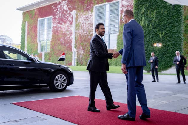 Prime Minister of Iraq, Ali Faleh Al Zaidi; Federal Chancellor, Friedrich Merz; Berlin; Federal Chancellery; Prime Minister of Iraq, Ali Faleh Al Zaidi; Federal Chancellor, Friedrich Merz; Berlin; Berlin, GER