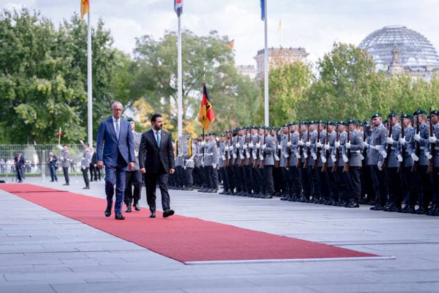 Prime Minister of Iraq, Ali Faleh Al Zaidi; Federal Chancellor, Friedrich Merz; Berlin; Military honors; Federal Chancellery; Prime Minister of Iraq, Ali Faleh Al Zaidi; Federal Chancellor, Friedrich Merz; Berlin; Berlin, GER