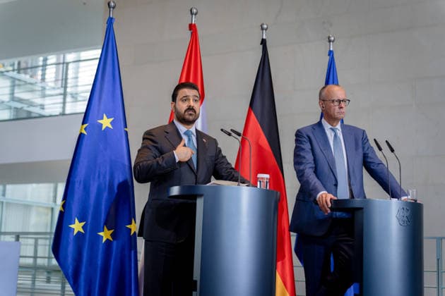 Prime Minister of Iraq, Ali Faleh Al Zaidi; Federal Chancellor, Friedrich Merz; Berlin; Federal Chancellery; Prime Minister of Iraq, Ali Faleh Al Zaidi; Federal Chancellor, Friedrich Merz; Berlin; Berlin, GER