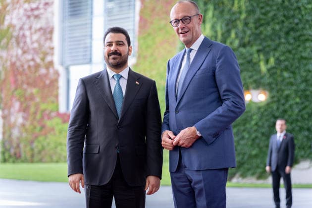 Prime Minister of Iraq, Ali Faleh Al Zaidi; Federal Chancellor, Friedrich Merz; Berlin; Federal Chancellery; Prime Minister of Iraq, Ali Faleh Al Zaidi; Federal Chancellor, Friedrich Merz; Berlin; Berlin, GER