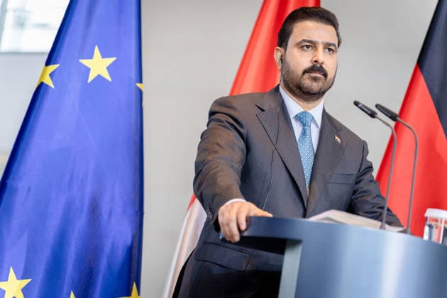 Prime Minister, Iraq, Ali Faleh Al Zaidi, Berlin, Military Honors, Federal Chancellery, Prime Minister, Iraq, Ali Faleh Al Zaidi, Berlin, Berlin, GER