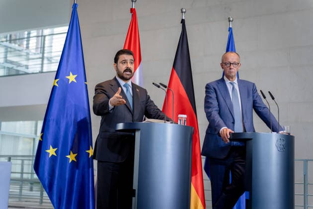 Prime Minister of Iraq, Ali Faleh Al Zaidi; Federal Chancellor, Friedrich Merz; Berlin; Federal Chancellery; Prime Minister of Iraq, Ali Faleh Al Zaidi; Federal Chancellor, Friedrich Merz; Berlin; Berlin, GER