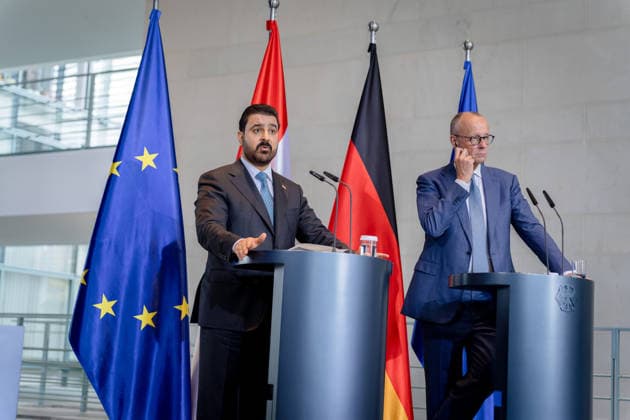 Prime Minister of Iraq, Ali Faleh Al Zaidi; Federal Chancellor, Friedrich Merz; Berlin; Federal Chancellery; Prime Minister of Iraq, Ali Faleh Al Zaidi; Federal Chancellor, Friedrich Merz; Berlin; Berlin, GER