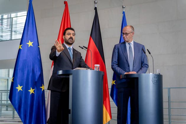 Prime Minister of Iraq, Ali Faleh Al Zaidi; Federal Chancellor, Friedrich Merz; Berlin; Federal Chancellery; Prime Minister of Iraq, Ali Faleh Al Zaidi; Federal Chancellor, Friedrich Merz; Berlin; Berlin, GER