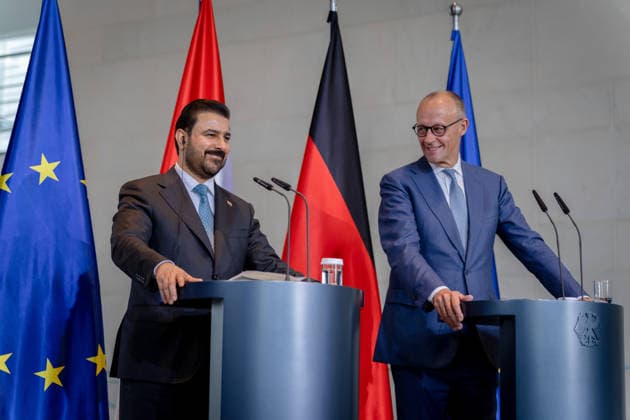 Prime Minister of Iraq, Ali Faleh Al Zaidi; Federal Chancellor, Friedrich Merz; Berlin; Federal Chancellery; Prime Minister of Iraq, Ali Faleh Al Zaidi; Federal Chancellor, Friedrich Merz; Berlin; Berlin, GER