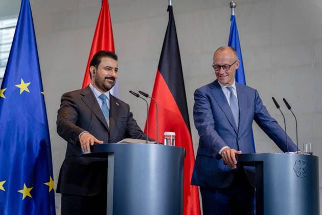 Prime Minister of Iraq, Ali Faleh Al Zaidi; Federal Chancellor, Friedrich Merz; Berlin; Federal Chancellery; Prime Minister of Iraq, Ali Faleh Al Zaidi; Federal Chancellor, Friedrich Merz; Berlin; Berlin, GER